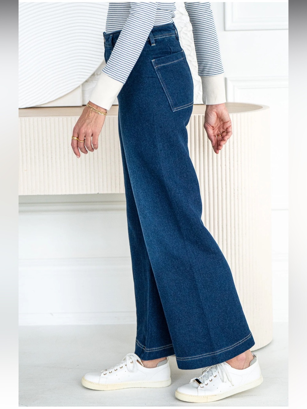 NEW! Z Supply Rilynn Women's High Rise Indigo Wide-Leg Jeans Size 29 - Picture 6 of 12